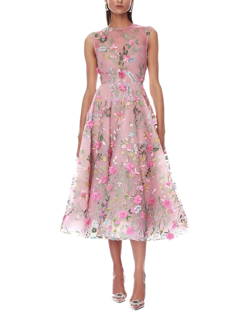 Blossom Saba Embroidered Midi Dress by Bronx and Banco