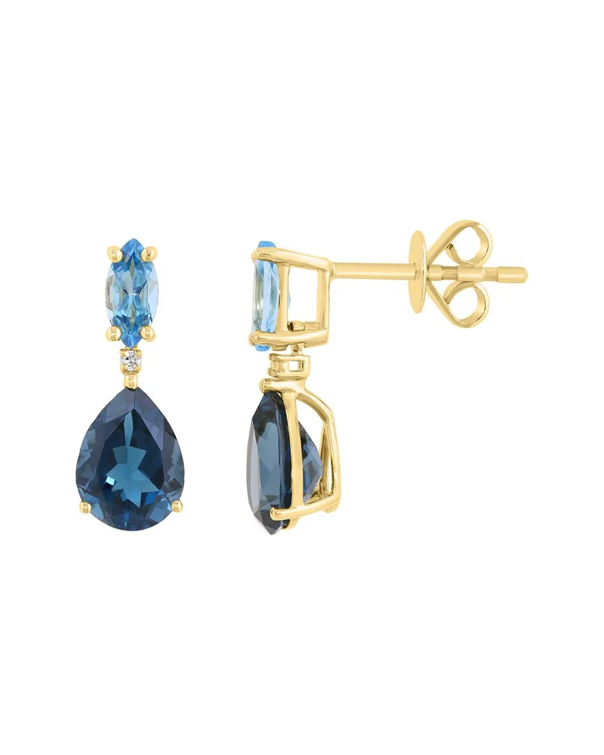 14K 3.41 ct. tw. Diamond & Gemstone Earrings by Effy Fine Jewelry