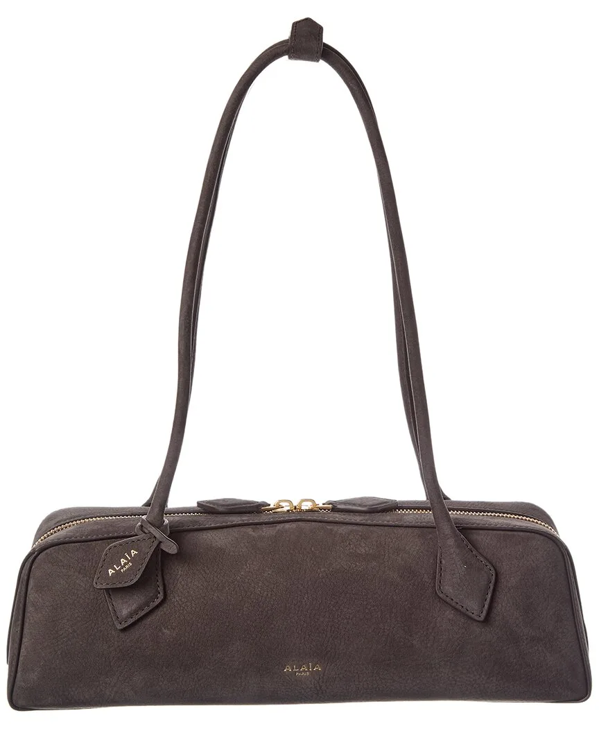 Le Teckel Medium Suede Shoulder Bag by Alaia