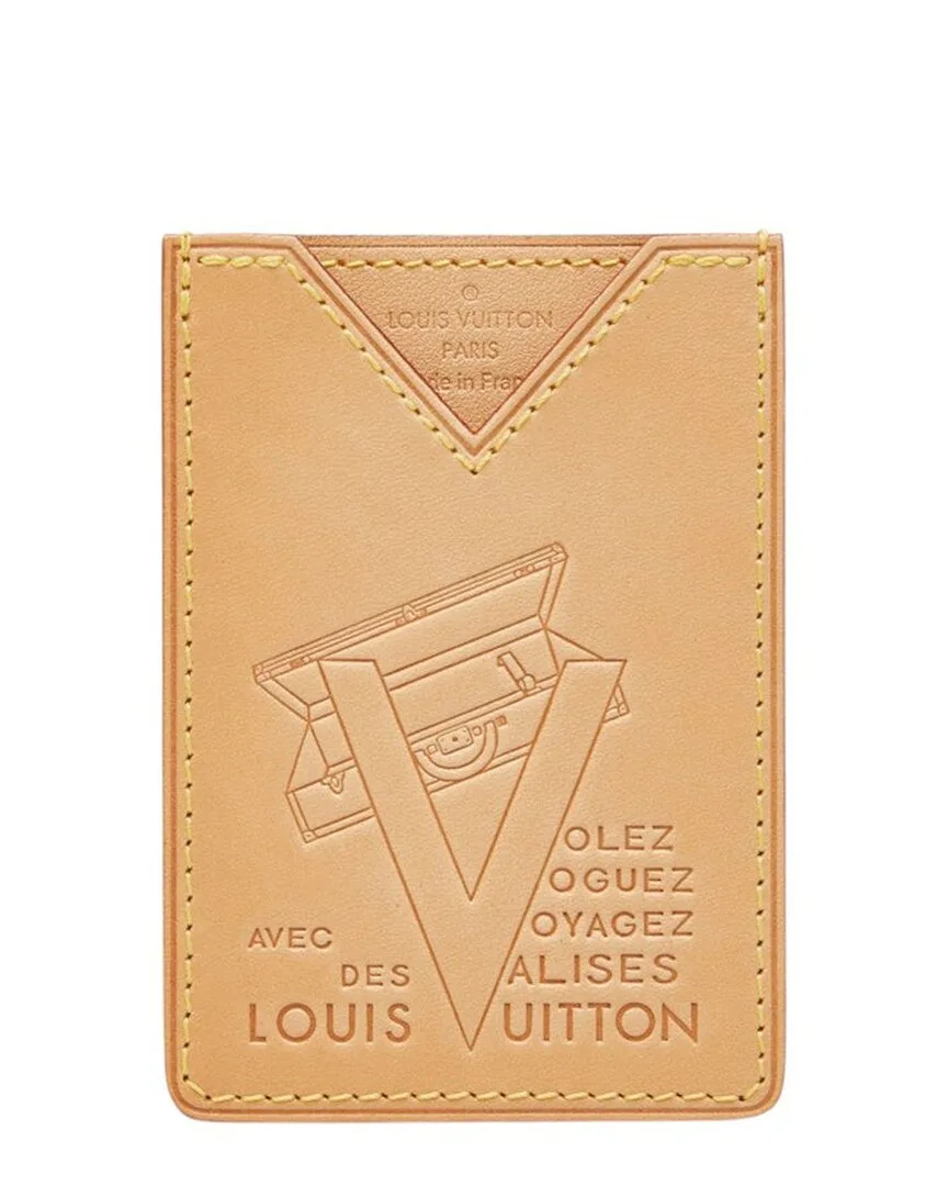 Beige Porte Cartes Trunk Card Case (authentic Pre-Loved) by Louis Vuitton