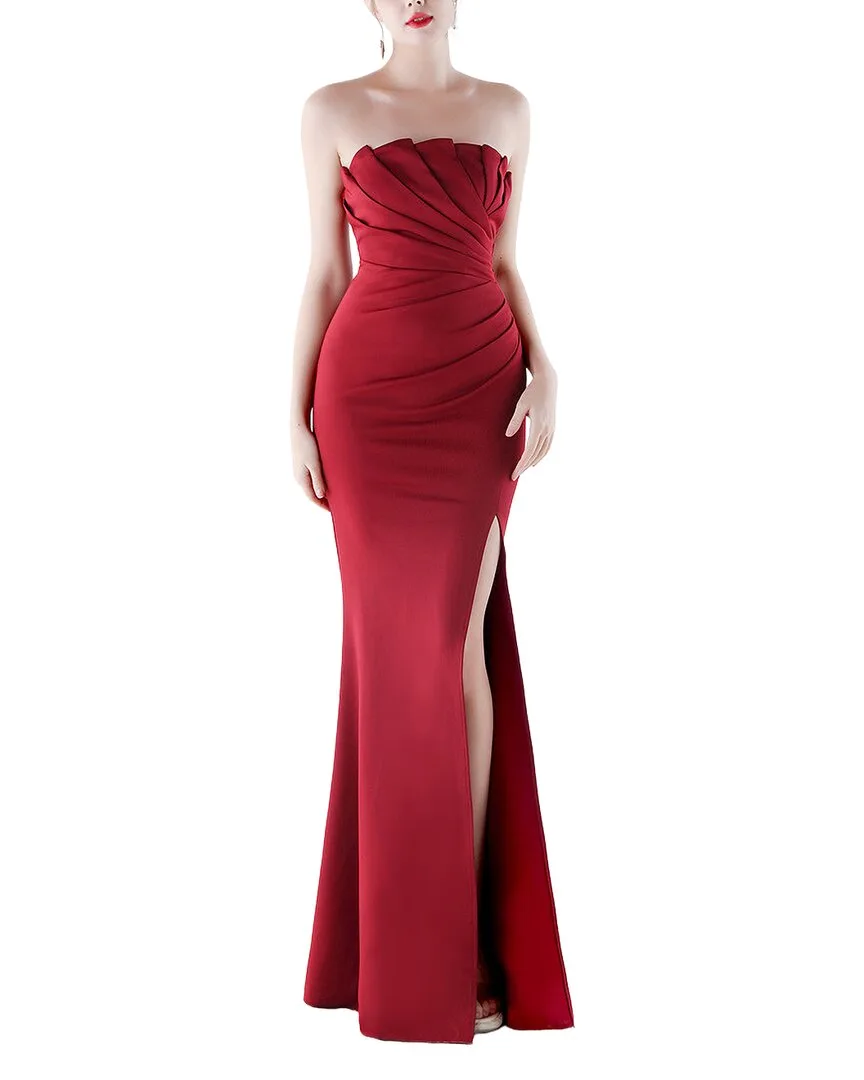 Solid Sleeveless Maxi Dress by Kalinnu