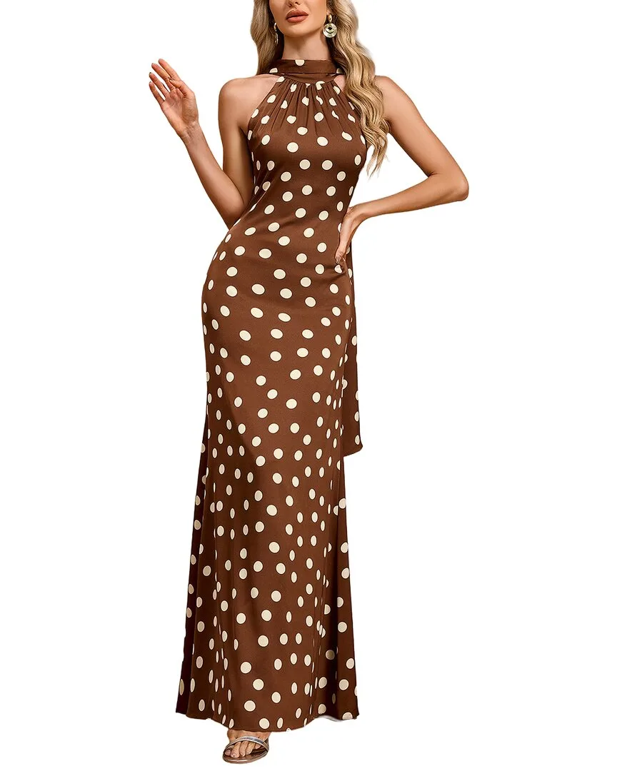Printed Sleeveless Maxi Dress by Luna Tuccini
