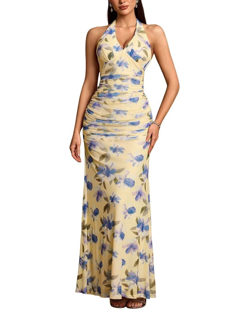 Printed Sleeveless Maxi Dress by Luna Tuccini