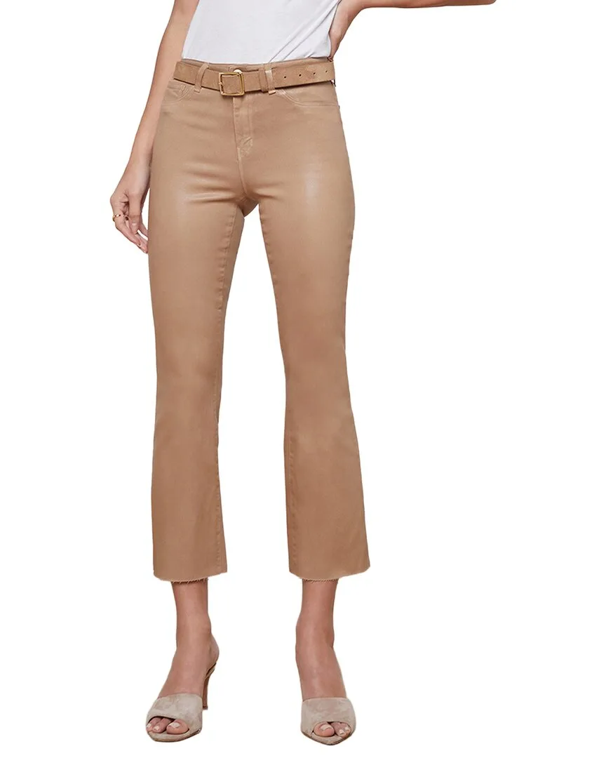 Kendra High-Rise Crop Flare Jean by L'AGENCE