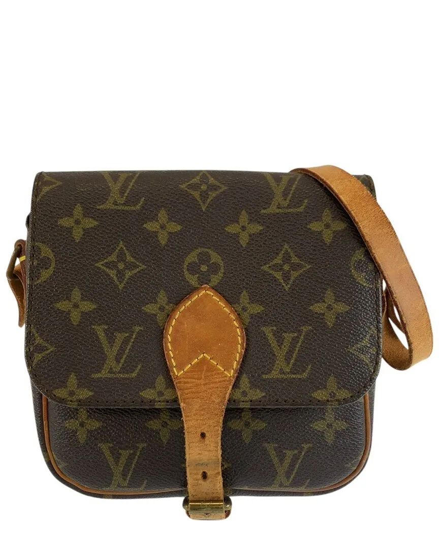 Brown Monogram Canvas Cartouchiere Pm Pochette (authentic Pre-Loved) by Louis Vuitton