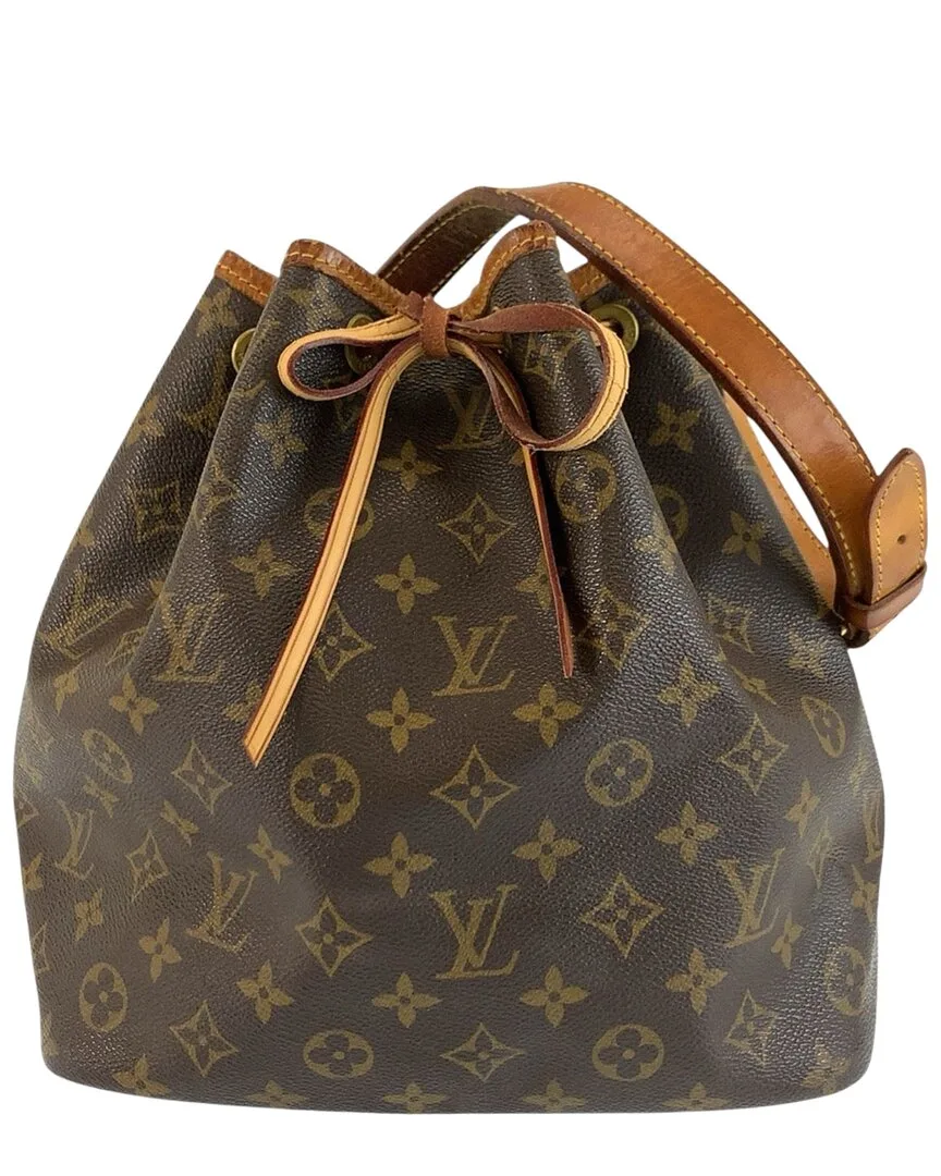 Brown Coated/Waterproof Canvas Petit Noe Drawstring (authentic Pre-Loved) by Louis Vuitton