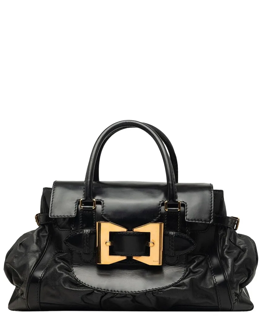 Black Boston Bag (authentic Pre-Loved) by Gucci