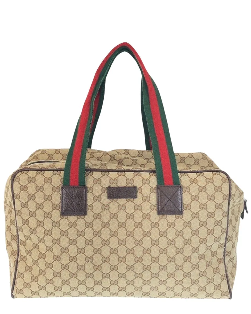 Multicolor Coated/Waterproof Canvas Boston Bag (authentic Pre-Loved) by Gucci
