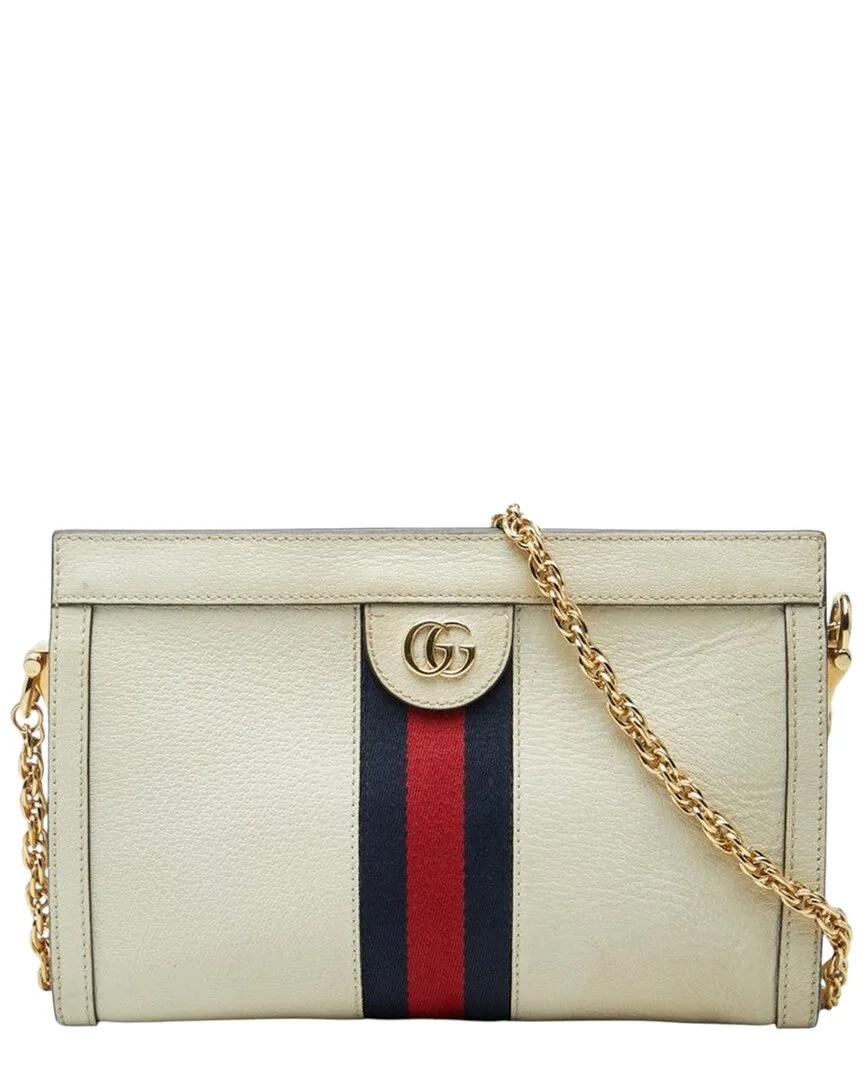Beige Ophidia Gg Logo Chain Shoulder Bag (authentic Pre-Loved) by Gucci