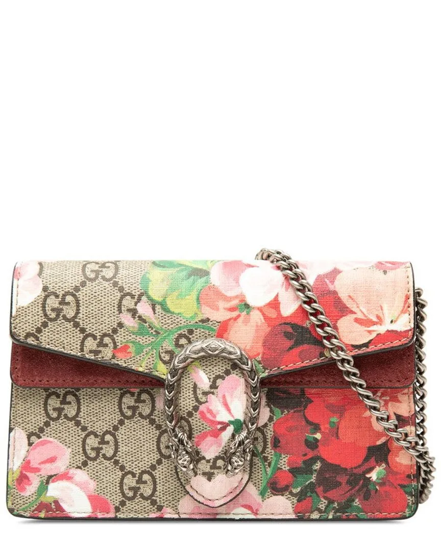 Gg Blooms Coated Canvas Dionysus Chain Crossbody (authentic Pre-Loved) by Gucci