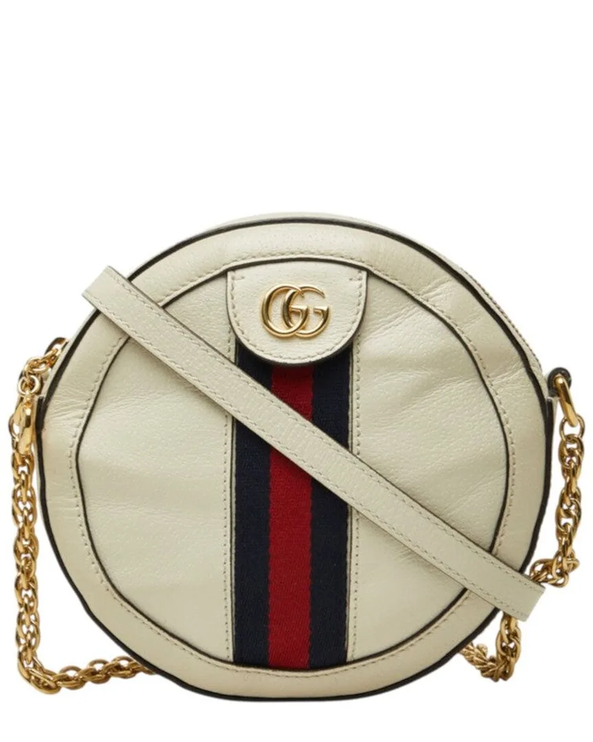 Ophidia Mini Round Double G Web Crossbody (authentic Pre-Loved) by Gucci