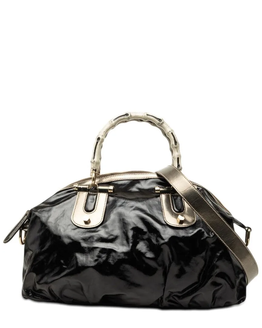 Enamel Bamboo Handbag (authentic Pre-Loved) by Gucci