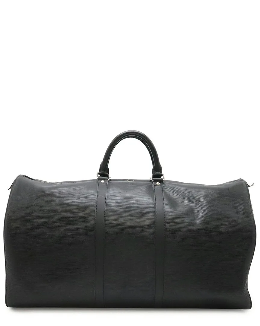 Black Epi Leather Keepall 55 Boston Bag (authentic Pre-Loved) by Louis Vuitton