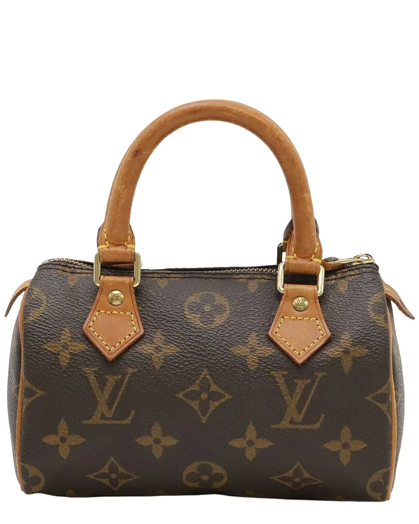 Brown Coated/Waterproof Canvas Mini Speedy (authentic Pre-Loved) by Louis Vuitton