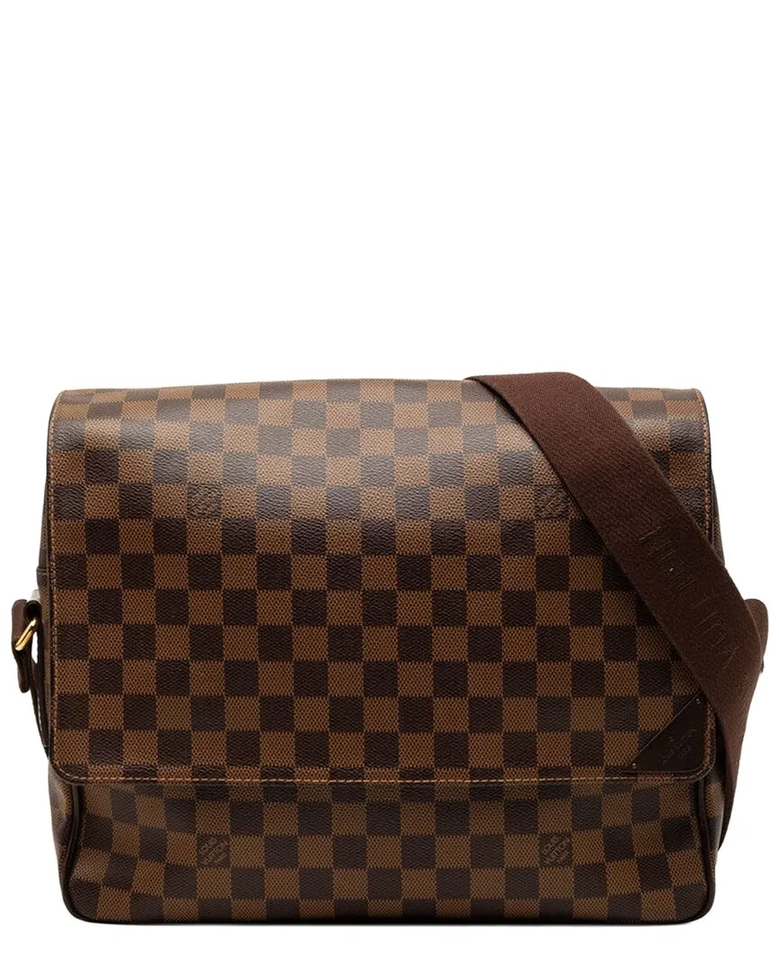 Brown Damier Shelton mm (authentic Pre-Loved) by Louis Vuitton