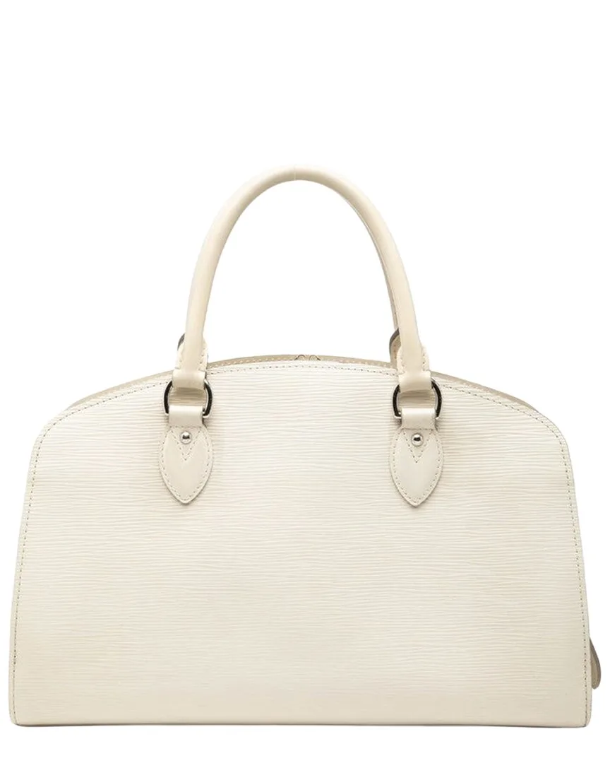 White Epi Leather Ponneuf Pm (authentic Pre-Loved) by Louis Vuitton