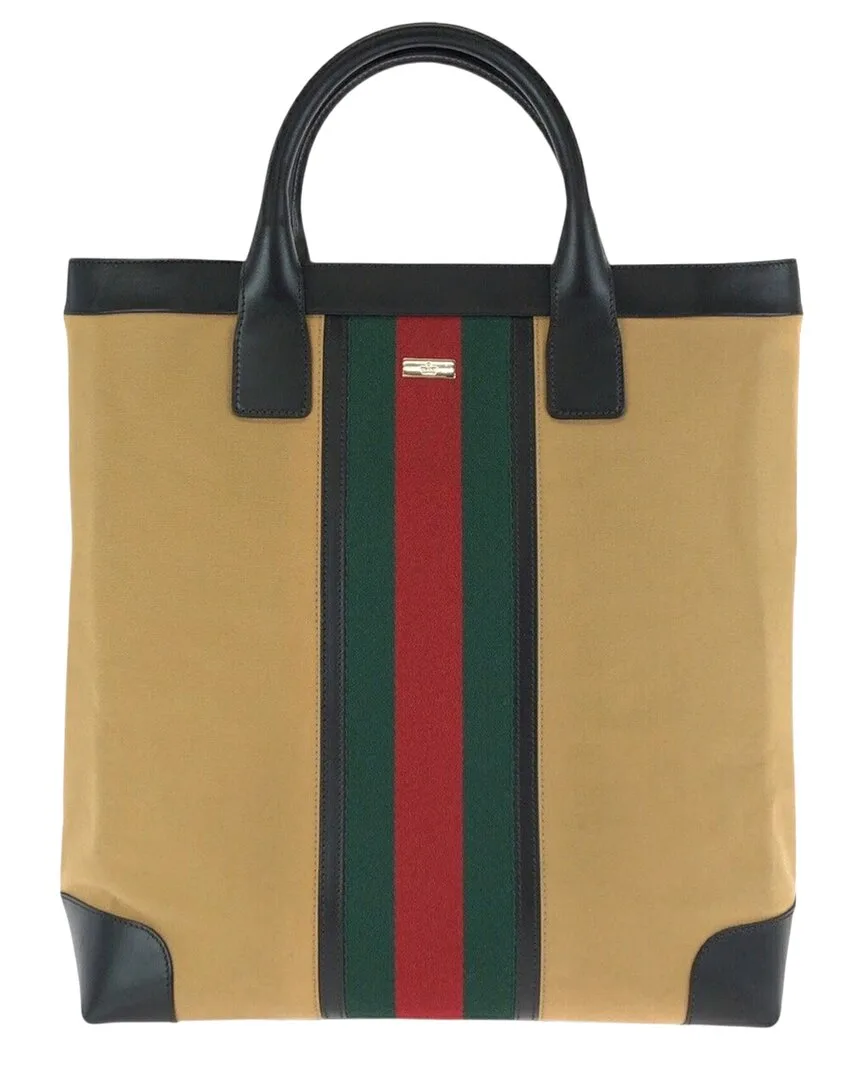 Canvas Shelley Line Tote (authentic Pre-Loved) by Gucci