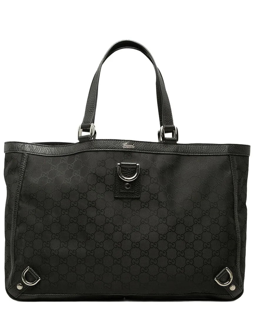 Black Gg Canvas Abby Tote (authentic Pre-Loved) by Gucci