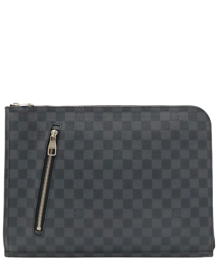 Black Damier Graphite Pochette Document (authentic Pre-Loved) by Louis Vuitton