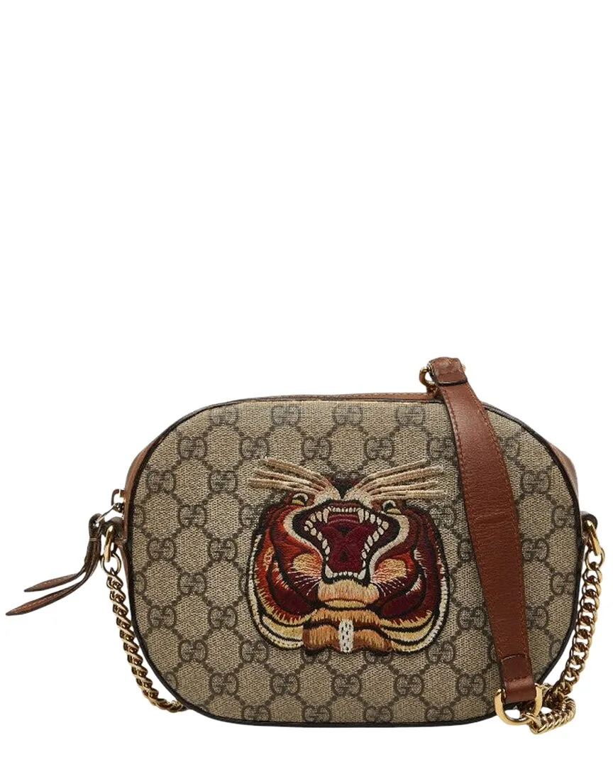 Gg Supreme Canvas Tiger Crossbody (authentic Pre-Loved) by Gucci