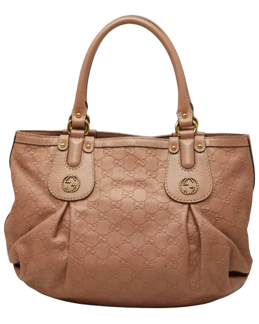 Pink Guccissima Leather Tote (authentic Pre-Loved) by Gucci