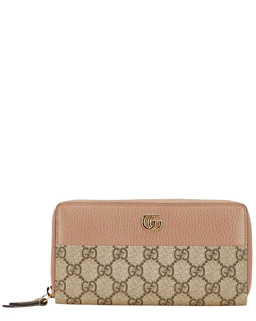 Gg Marmont Round Zip Long Wallet (authentic Pre-Loved) by Gucci