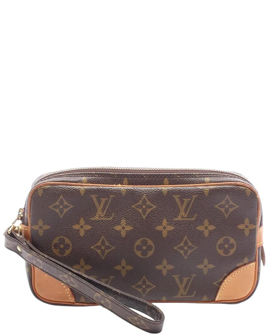 Coated/Waterproof Canvas Marlie Dragonne Pm (authentic Pre-Loved) by Louis Vuitton