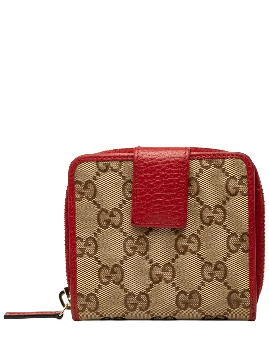 Multicolor Gg Canvas Short Wallet (authentic Pre-Loved) by Gucci