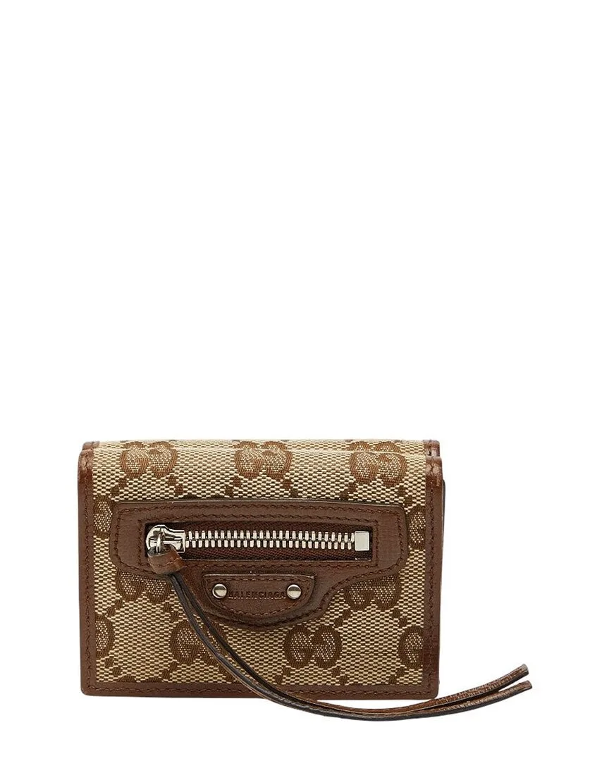 Coated/Waterproof Canvas Neo Classic Trifold Wallet (authentic Pre-Loved) by Gucci