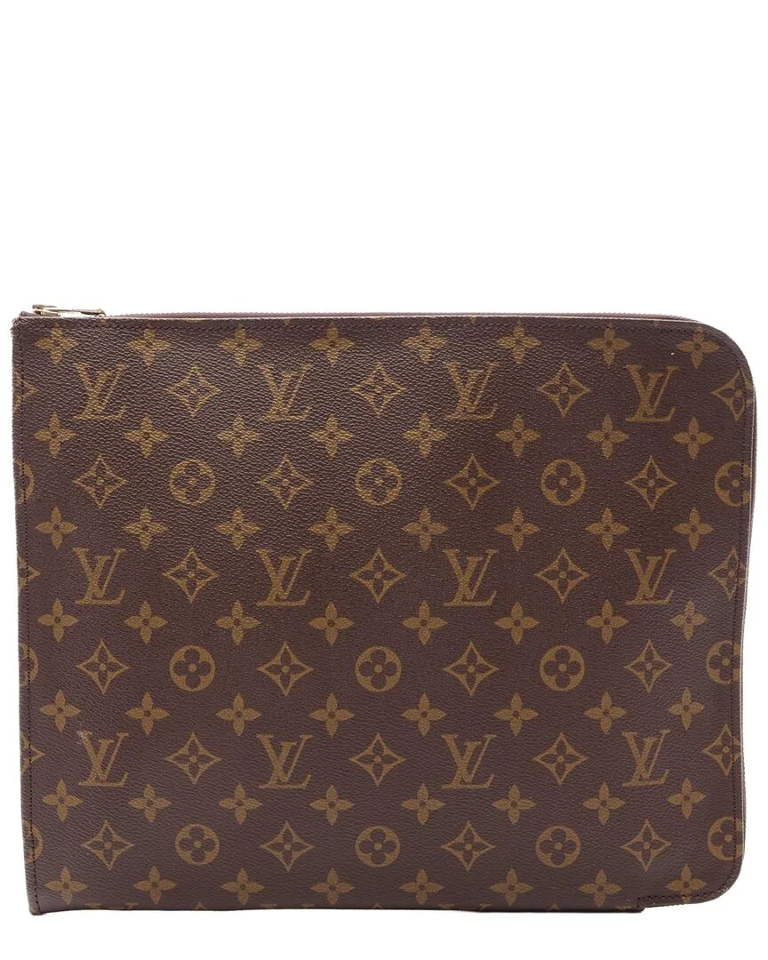 Brown Monogram Canvas Pochette Documents (authentic Pre-Loved) by Louis Vuitton