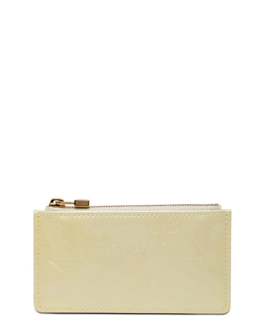 Beige Monogram Vernis Pochette Cle Coin Case (authentic Pre-Loved) by Louis Vuitton