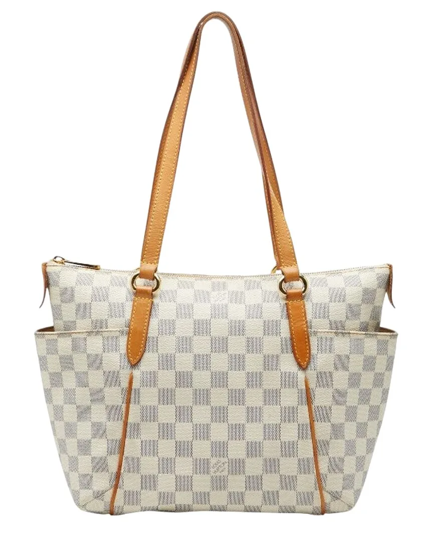 White Coated/Waterproof Canvas Totally Pm (authentic Pre-Loved) by Louis Vuitton