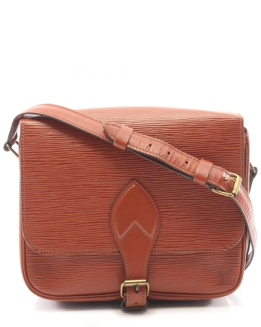 Brown Calfskin Cartouchiere (authentic Pre-Loved) by Louis Vuitton