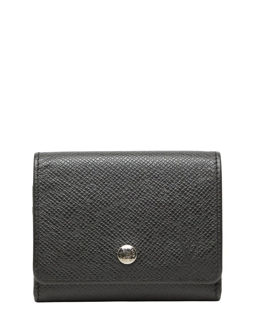 Black Taiga Leather Portemonnaie Coin Case (authentic Pre-Loved) by Louis Vuitton