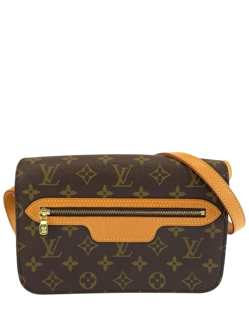 Brown Coated/Waterproof Canvas Saint Germain Pochette (authentic Pre-Loved) by Louis Vuitton