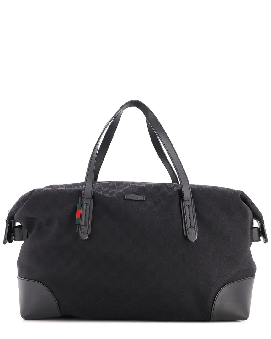 Black Gg Canvas Original Carry on Duffle Bag (authentic Pre-Loved) by Gucci