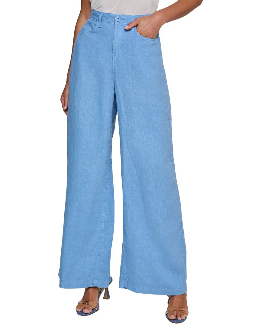 Amara High-Rise Linen Wide Leg Jean by L'AGENCE
