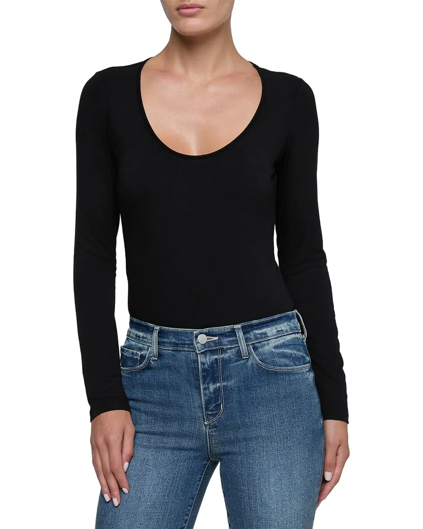 Cassandra Ruched Bodysuit by L'AGENCE