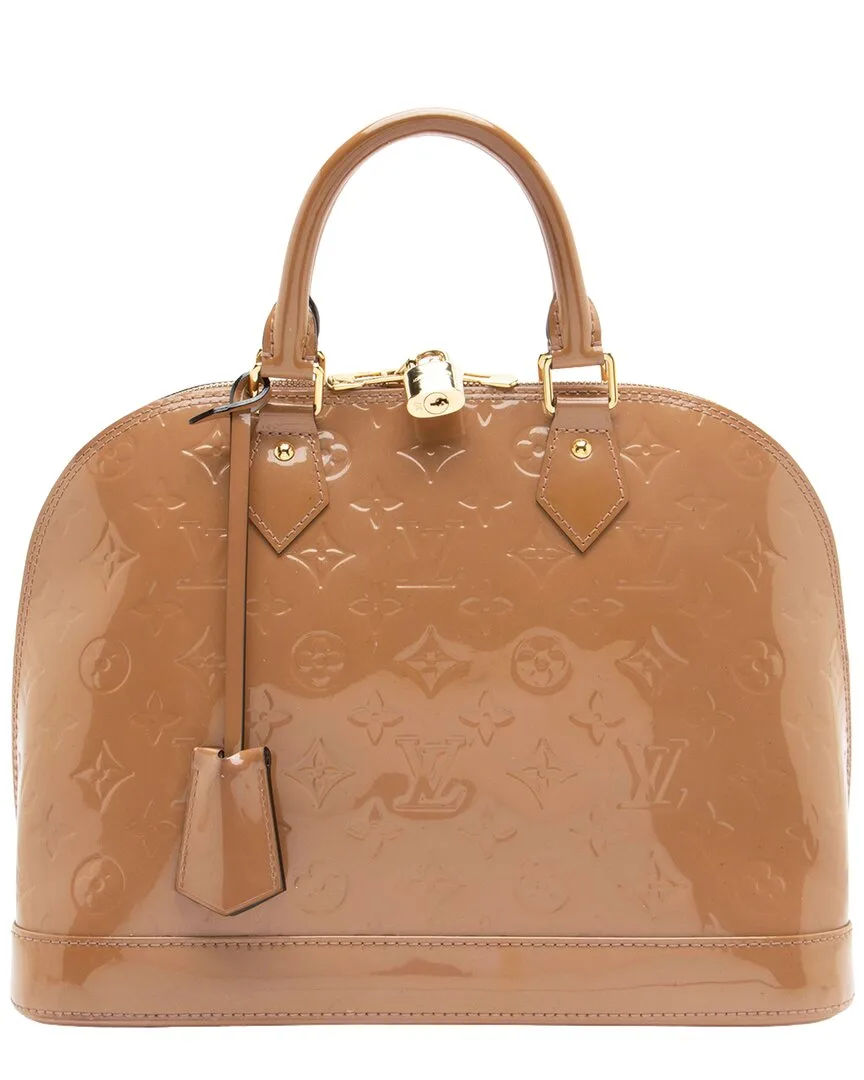 Brown Vernis Leather Alma PM (authentic Pre-Loved) by Louis Vuitton