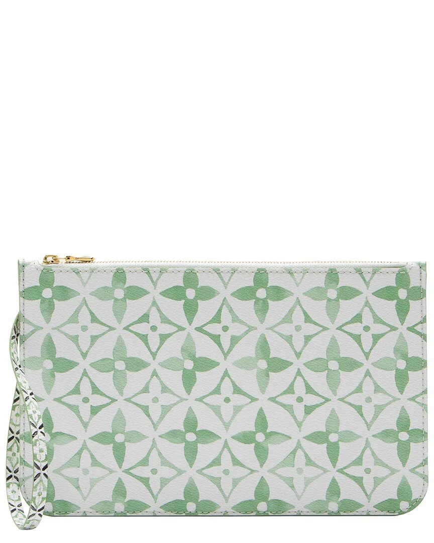 Green & White by the Pool Monogram Canvas Neverfull mm (authentic Pre-Loved) by Louis Vuitton