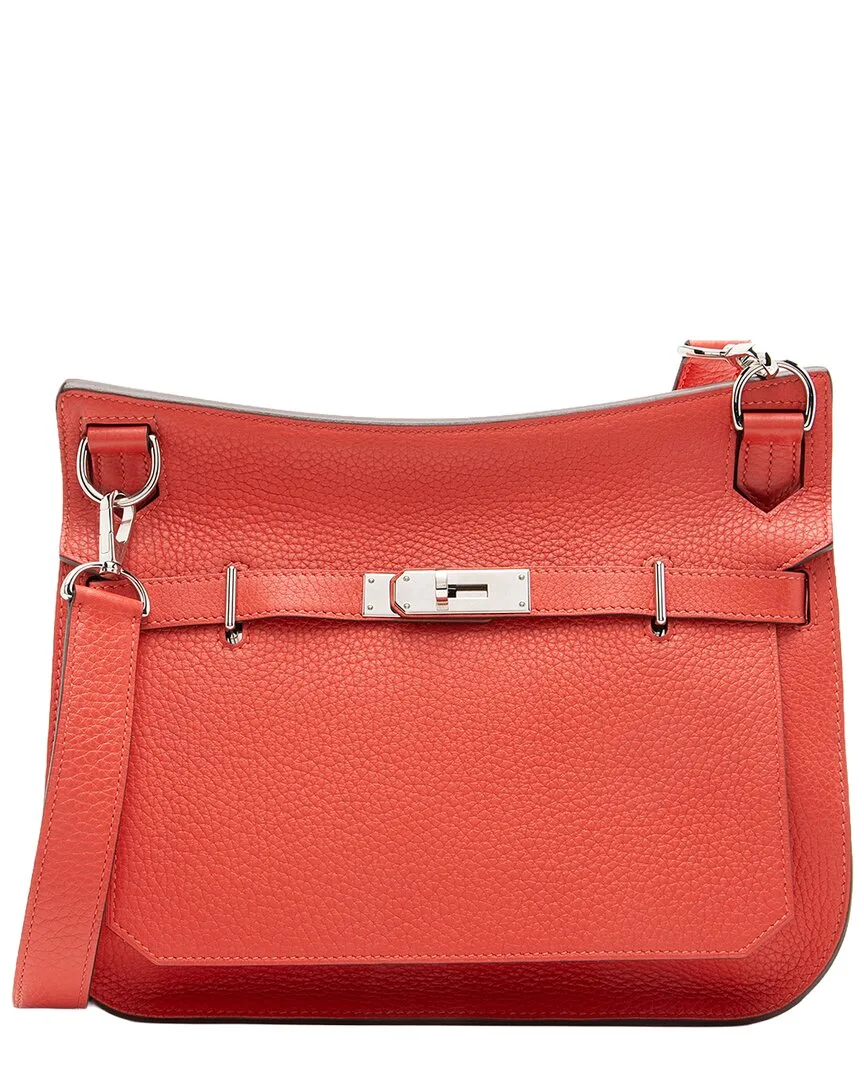 Orange & Pink Leather Jypsiere 28 Shoulder Bag (authentic Pre-Loved) by Herms