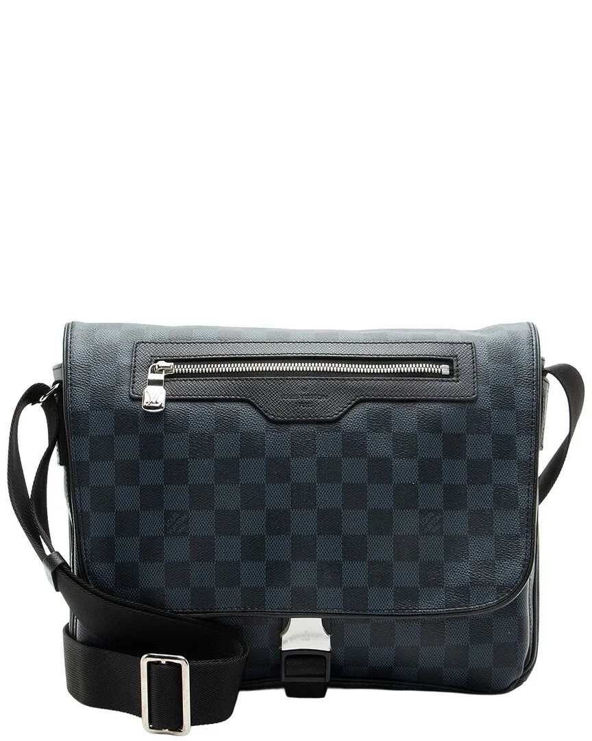 Black & Grey Coated Canvas, Leather & Nylon Matchpoint Messenger (authentic Pre-Loved) by Louis Vuitton
