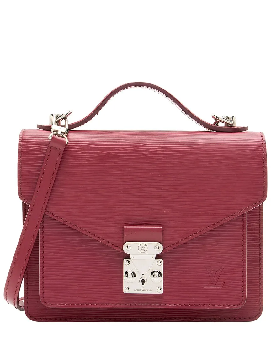 Red Epi Leather & Leather Monceau Bb (authentic Pre-Loved) by Louis Vuitton