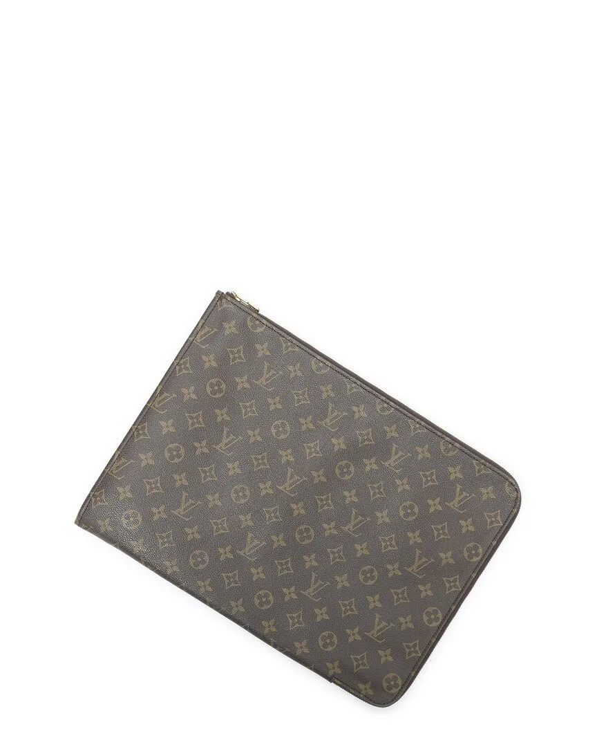 Brown Monogram Canvas Poche Documents (authentic Pre-Loved) by Louis Vuitton