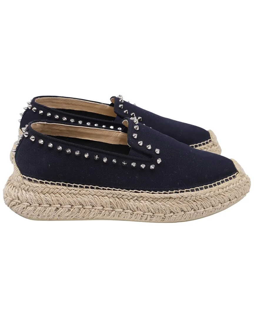 Canvas Espaboat Espadrille (authentic Pre-Loved) by Christian Louboutin
