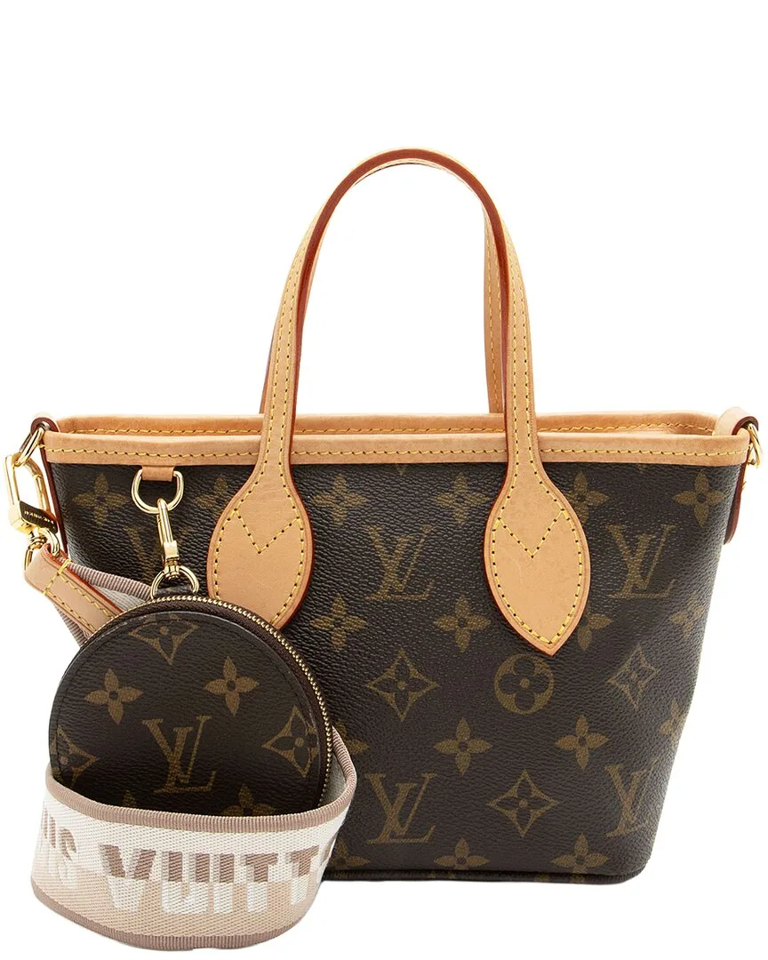 Beige & Brown Monogram Canvas & Leather Neverfull Bb (authentic Pre-Loved) by Louis Vuitton