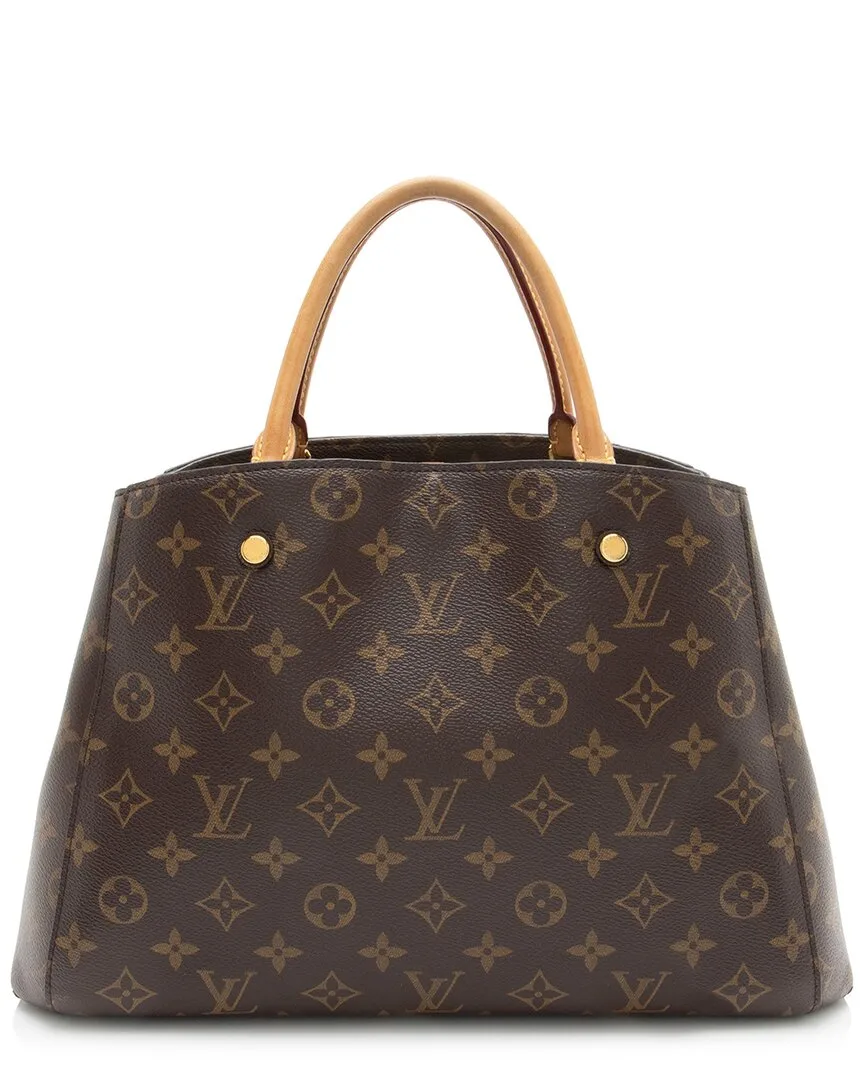 Brown Monogram Canvas Montaigne mm (authentic Pre-Loved) by Louis Vuitton