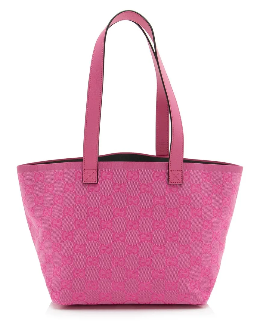 Pink Gg Canvas Totissima Reversible Small Tote (authentic Pre-Loved) by Gucci