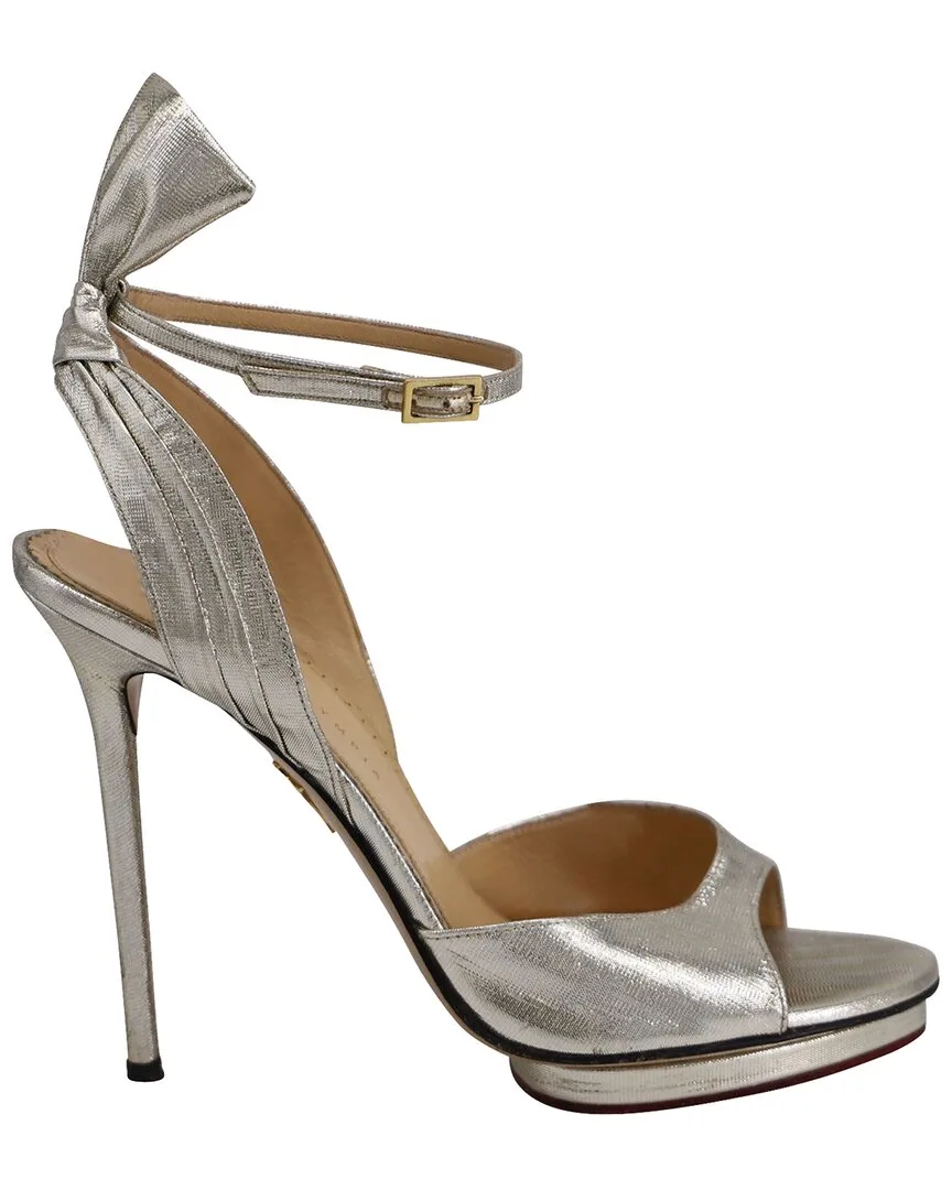 Leather Peep Toe Sandal (authentic Pre-Loved) by Charlotte Olympia