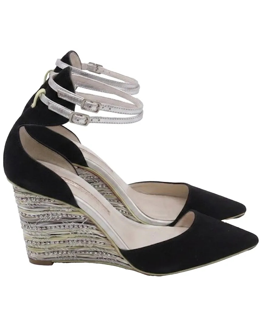 Suede Lexi Beaded Wedge Pump (authentic Pre-Loved) by Sophia Webster